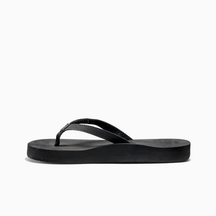 Women Reef Sandals Cushion Luna Blackblack Women Reef Sandals Cushion Luna Blackblack