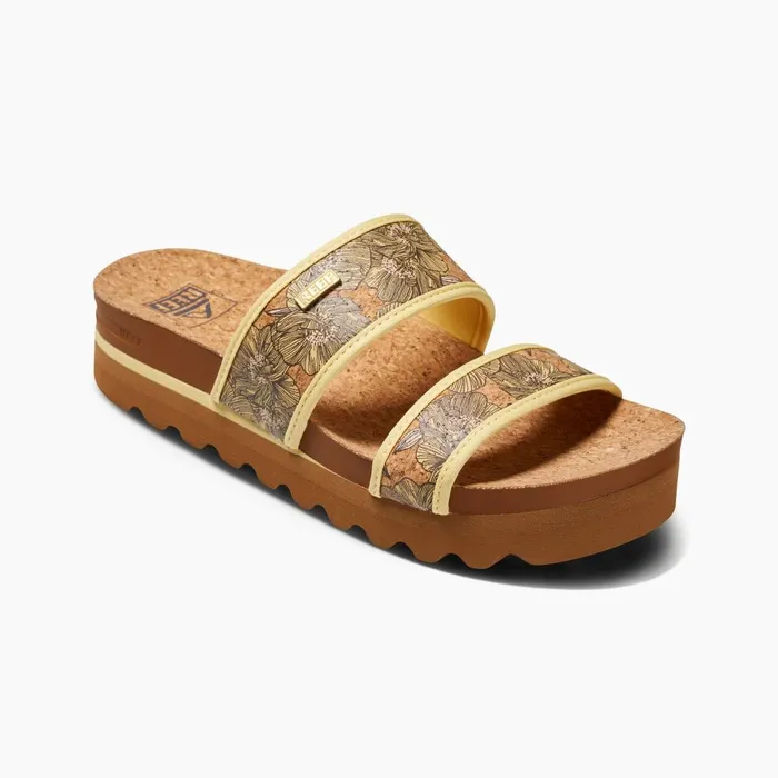 Women Reef Sandals Cushion Vista Hi Banana Cork Women Reef Sandals Cushion Vista Hi Banana Cork