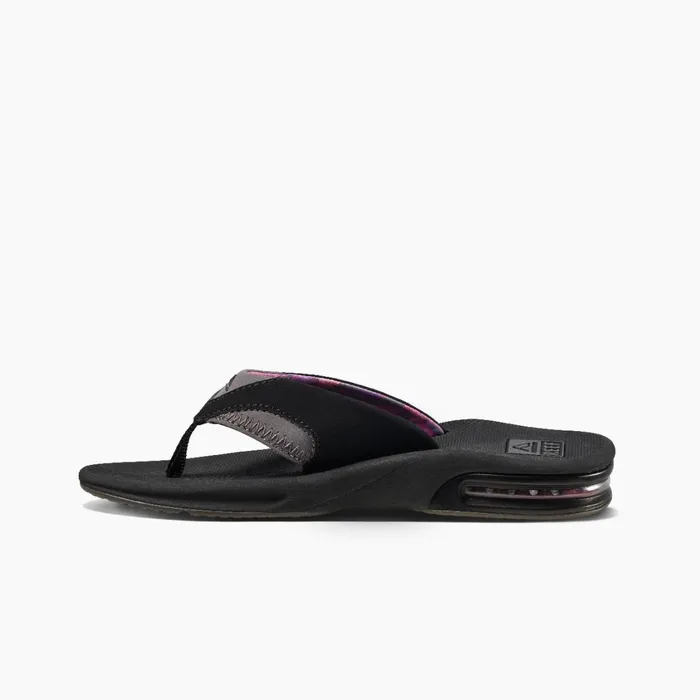 Women Reef Sandals Fanning Blackgrey Women Reef Sandals Fanning Blackgrey