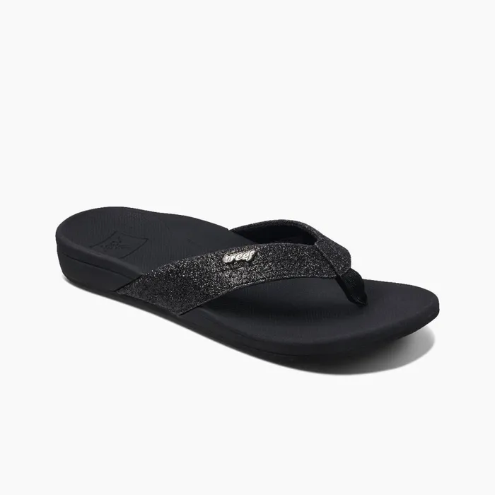 Women Reef Sandals OrthoSpring Blackblack Glitter Women Reef Sandals OrthoSpring Blackblack Glitter