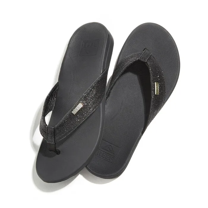 Women Reef Sandals OrthoSpring Blackblack Glitter Women Reef Sandals OrthoSpring Blackblack Glitter