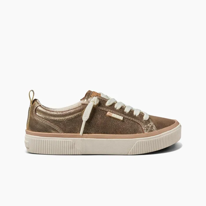 Women Reef Shoes Lay Day Dawn Champagne Suede