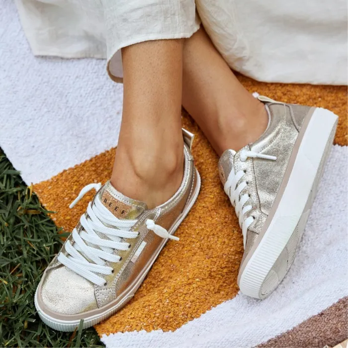 Women Reef Shoes Lay Day Dawn Champagne Suede Women Reef Shoes Lay Day Dawn Champagne Suede
