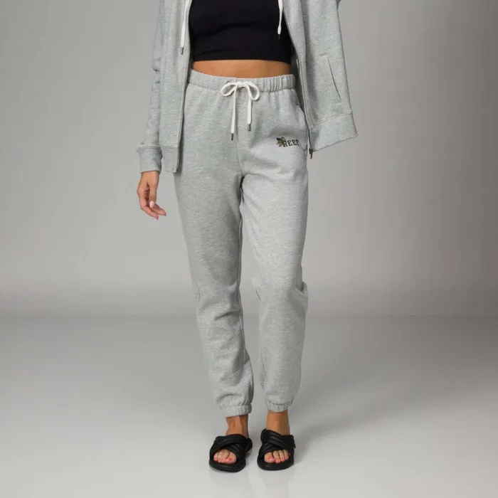 Women Reef Shorts Pants and Skirts Brittany Fleece Jogger Heather Grey