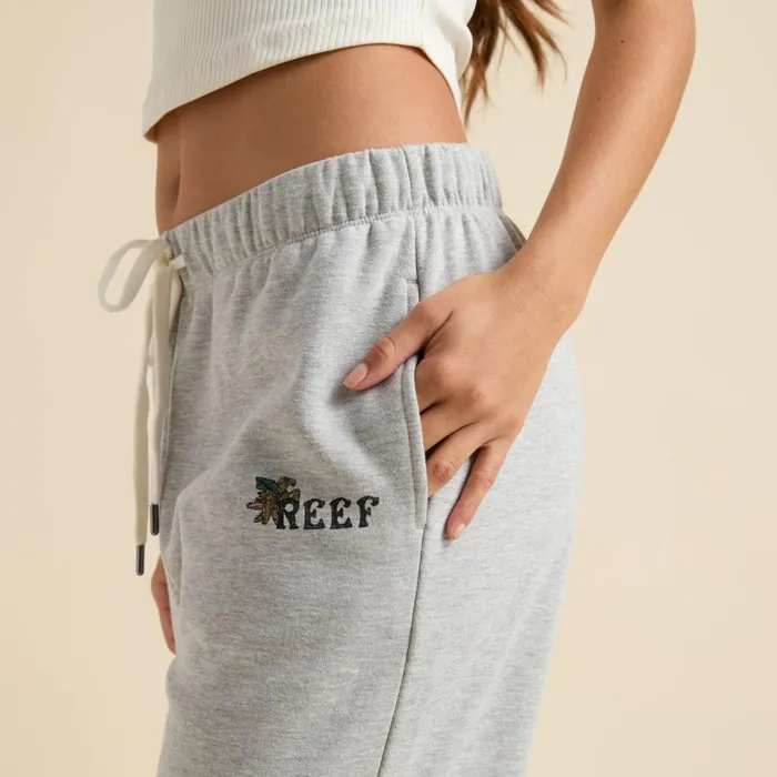 Women Reef Shorts Pants and Skirts Brittany Fleece Jogger Heather Grey
