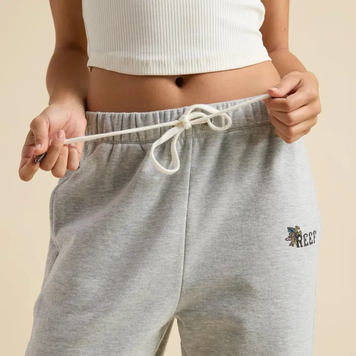Women Reef Shorts Pants and Skirts Brittany Fleece Jogger Heather Grey