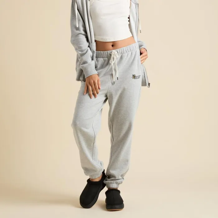Women Reef Shorts Pants and Skirts Brittany Fleece Jogger Heather Grey