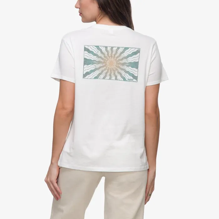 Women Reef TShirts Tanks and Dresses Ayesunrays Short Sleeve Tee Bright White Women Reef TShirts Tanks and Dresses Ayesunrays Short Sleeve Tee Bright White