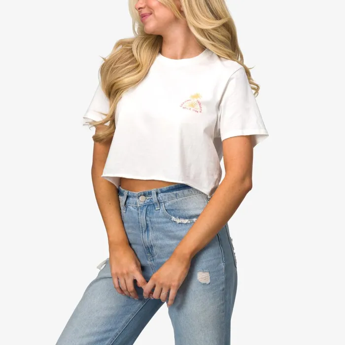 Women Reef TShirts Tanks and Dresses Crew Life Crop Tee Marshmallow Women Reef TShirts Tanks and Dresses Crew Life Crop Tee Marshmallow