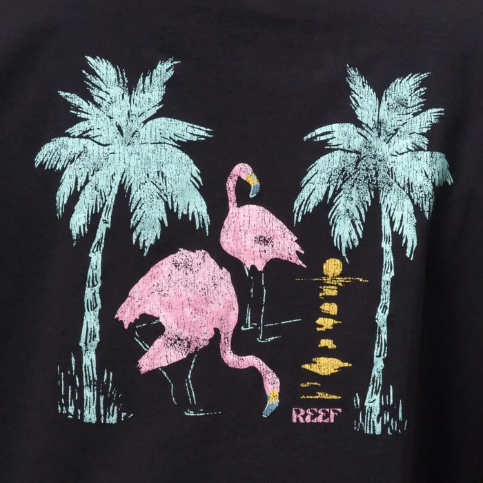 Women Reef TShirts Tanks and Dresses Flamazing Crop Tee Caviar Women Reef TShirts Tanks and Dresses Flamazing Crop Tee Caviar