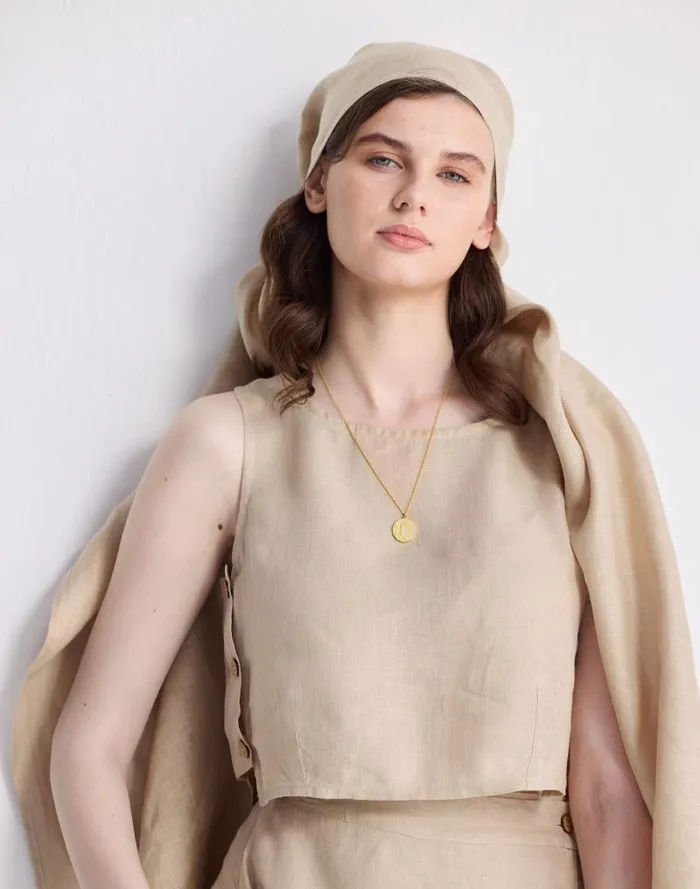 Women Reistor Boxy 100 Hemp Crop Top In Neutral Beige Beige Madewell Tops and Shirts