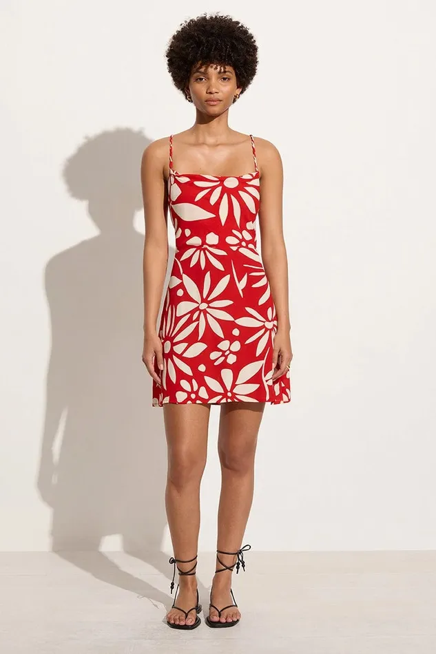 Women Reverie Mini Dress De La Paz Floral Faithfull The Brand Dresses