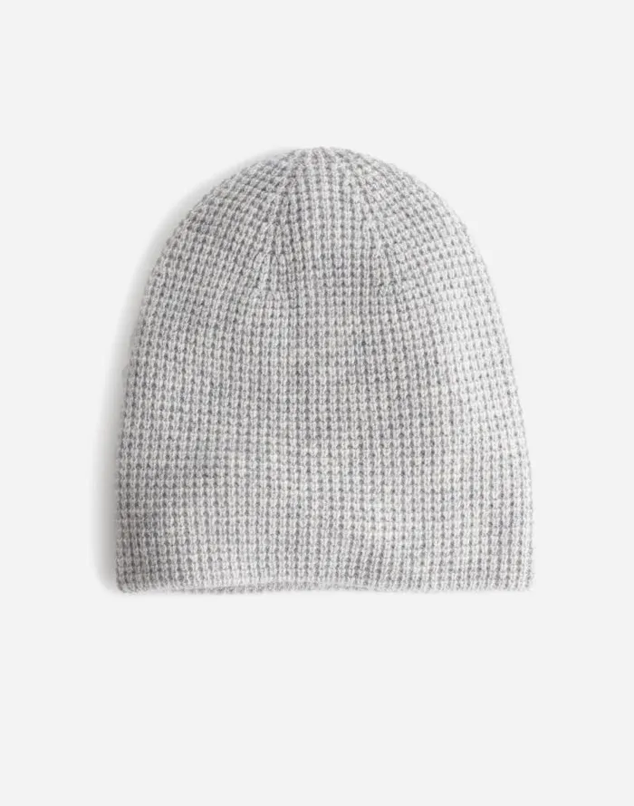 Women Reversible Beanie In SoftWool Hthr Smoke Madewell Hats