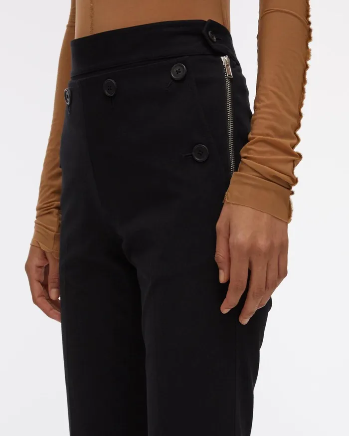 Women Rider Crop Pant Black Helmut Lang Pants