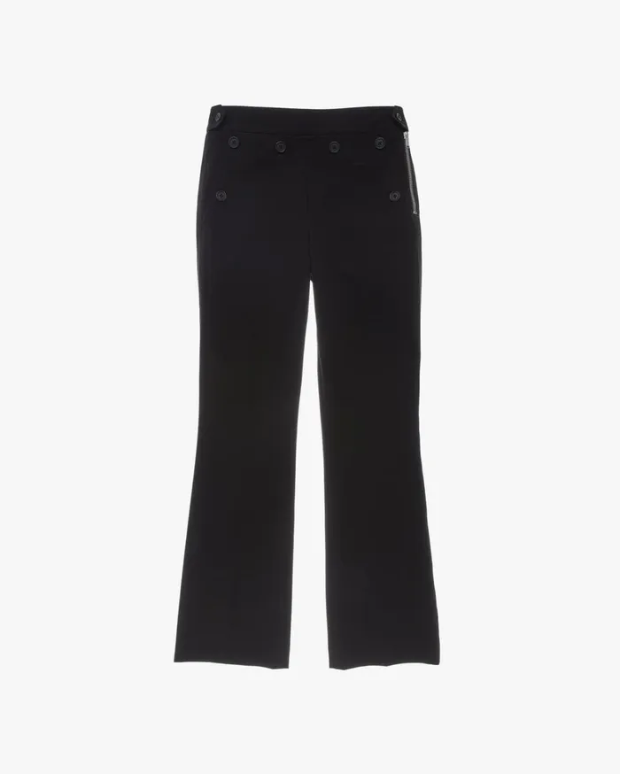 Women Rider Crop Pant Black Helmut Lang Pants