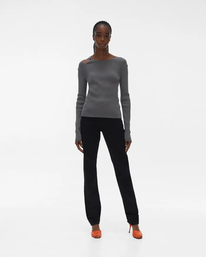 Women Ring Top Sartorial Steel Helmut Lang Tops