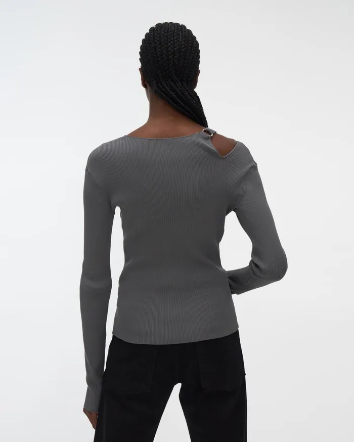 Women Ring Top Sartorial Steel Helmut Lang Tops