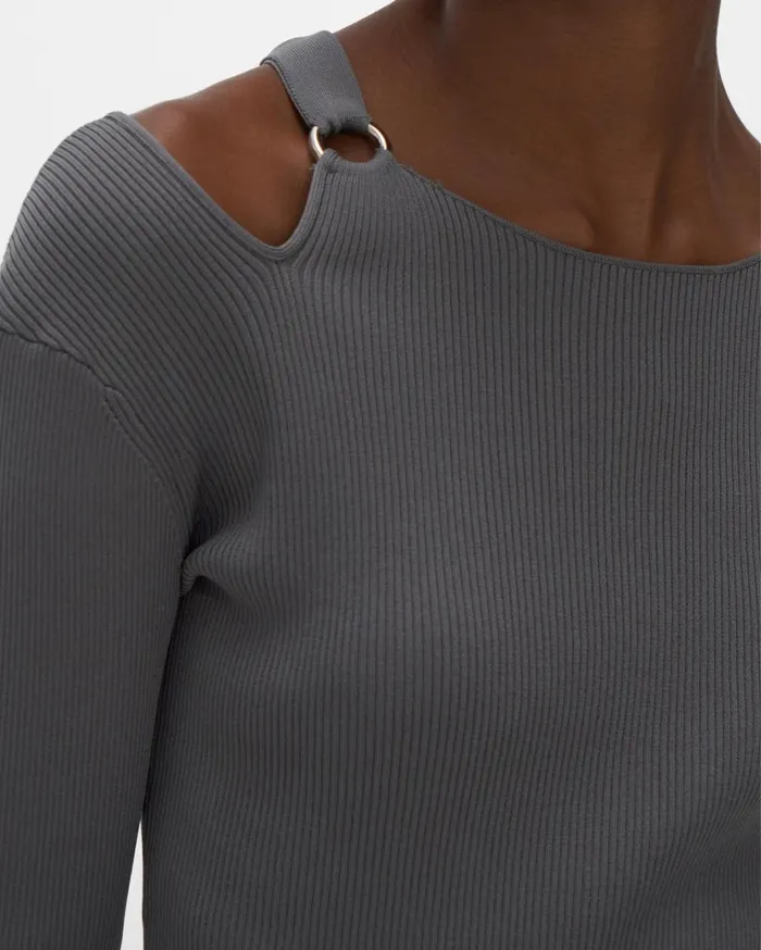 Women Ring Top Sartorial Steel Helmut Lang Tops