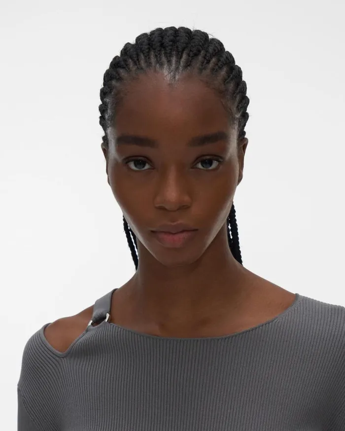 Women Ring Top Sartorial Steel Helmut Lang Tops