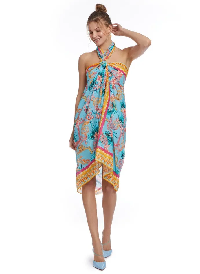 Women Robert Graham Accessories SEA HIBISCUS PAREO MULTI