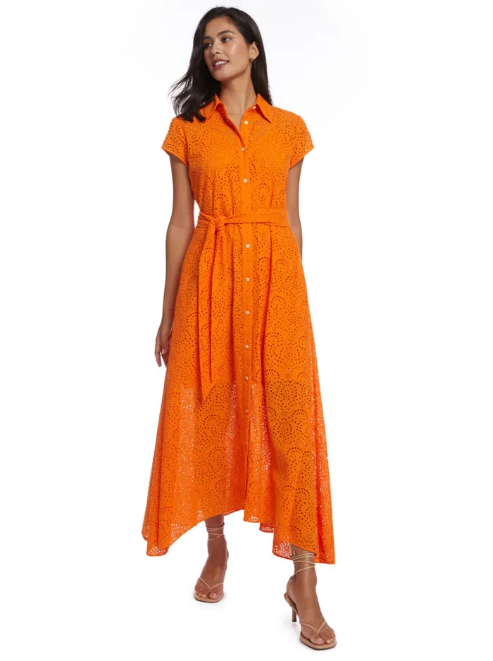 Women Robert Graham Dresses VIVIENNE DRESS BURNT ORANGE
