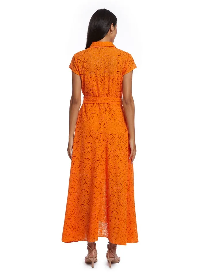 Women Robert Graham Dresses VIVIENNE DRESS BURNT ORANGE