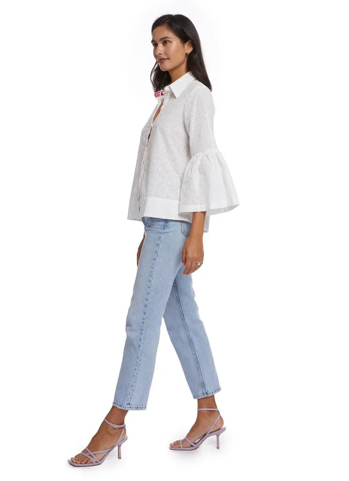 Women Robert Graham Tops HARPER BLOUSE WHITE