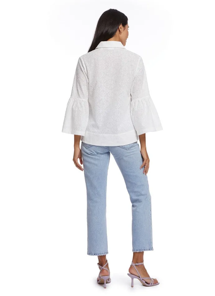 Women Robert Graham Tops HARPER BLOUSE WHITE