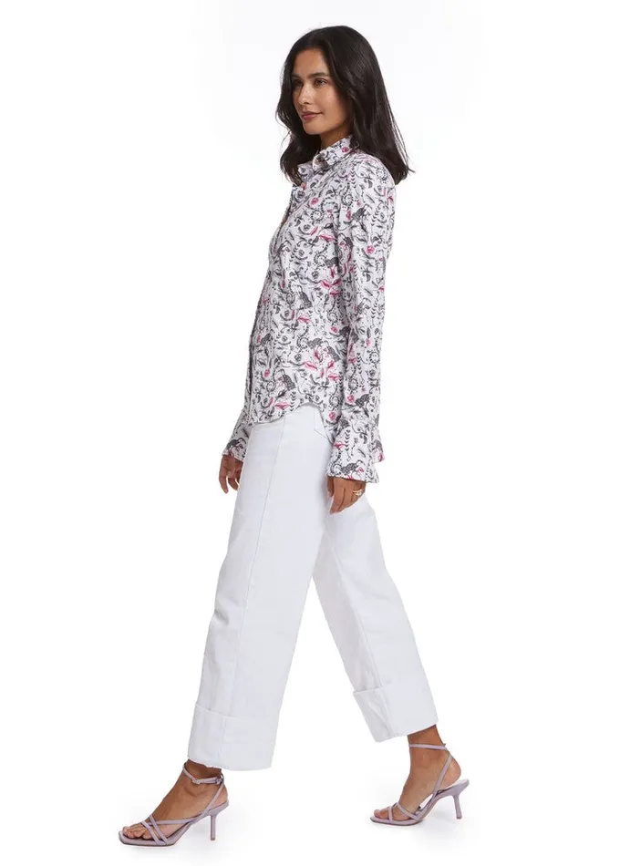 Women Robert Graham Tops PRISCILLA SHIRT WHITE