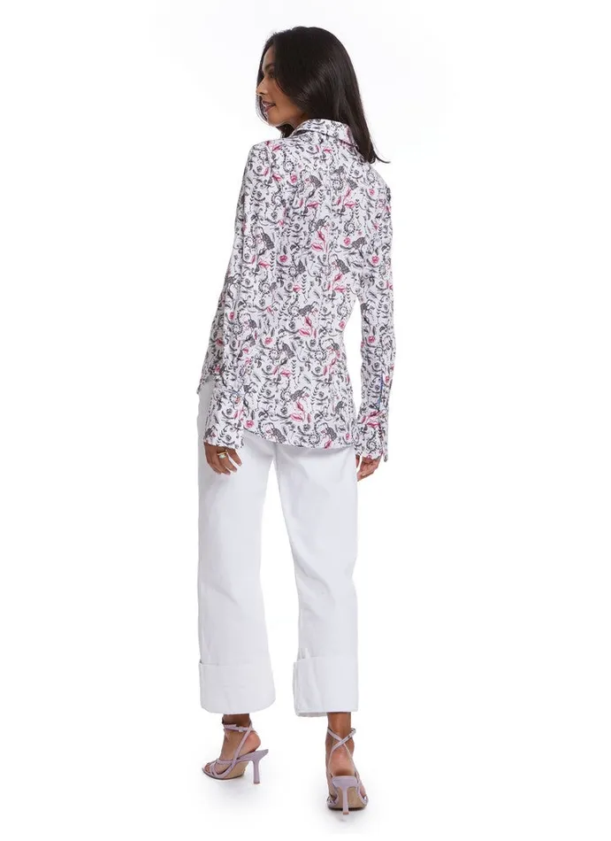 Women Robert Graham Tops PRISCILLA SHIRT WHITE