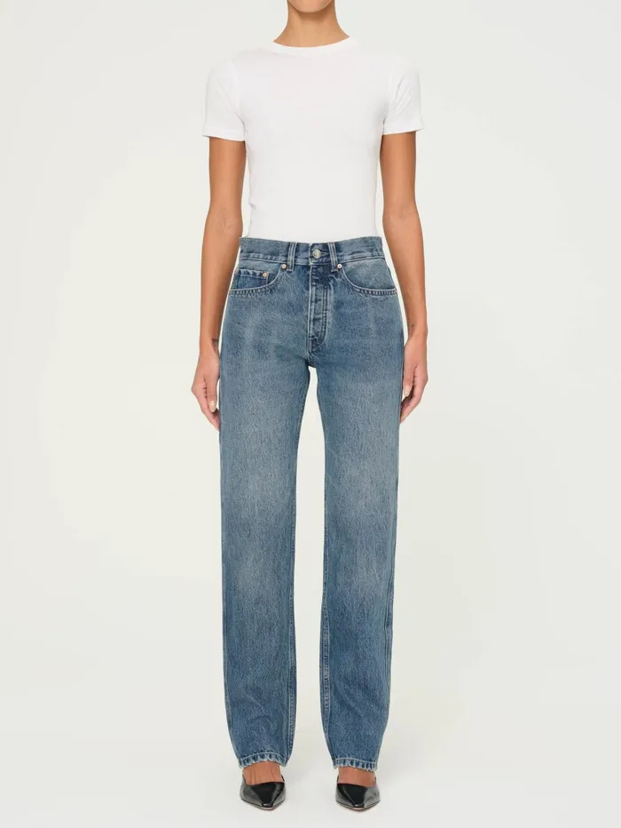 Women Romie Straight Mid Rise Jeans DL1961 Tall