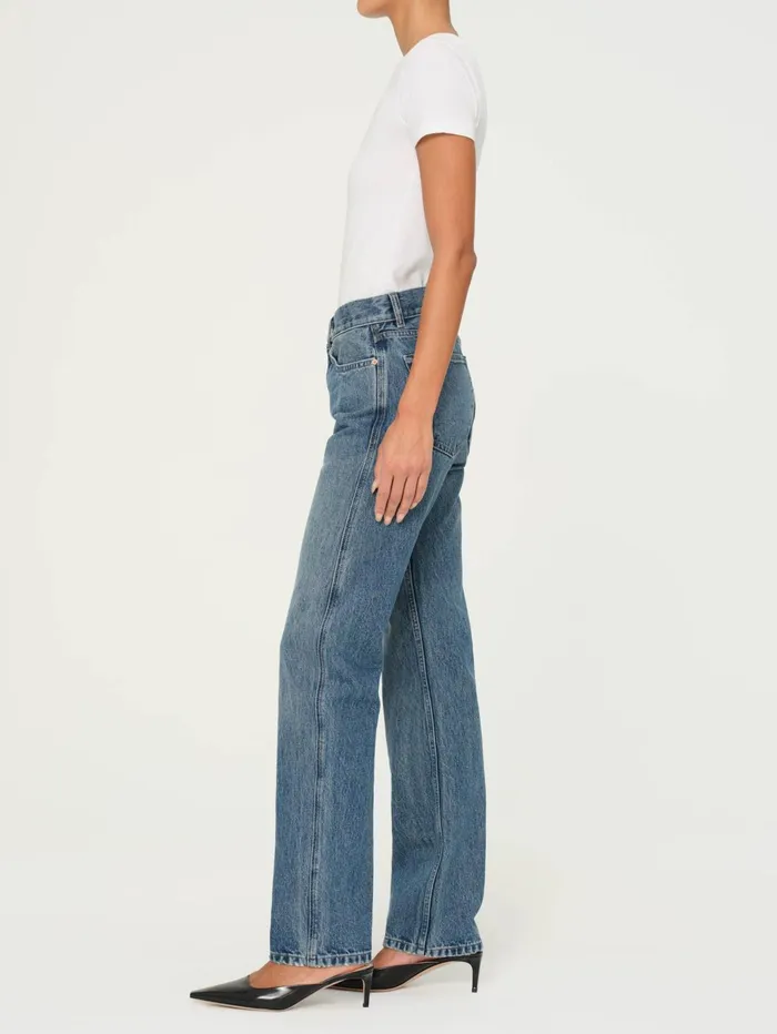 Women Romie Straight Mid Rise Jeans DL1961 Tall