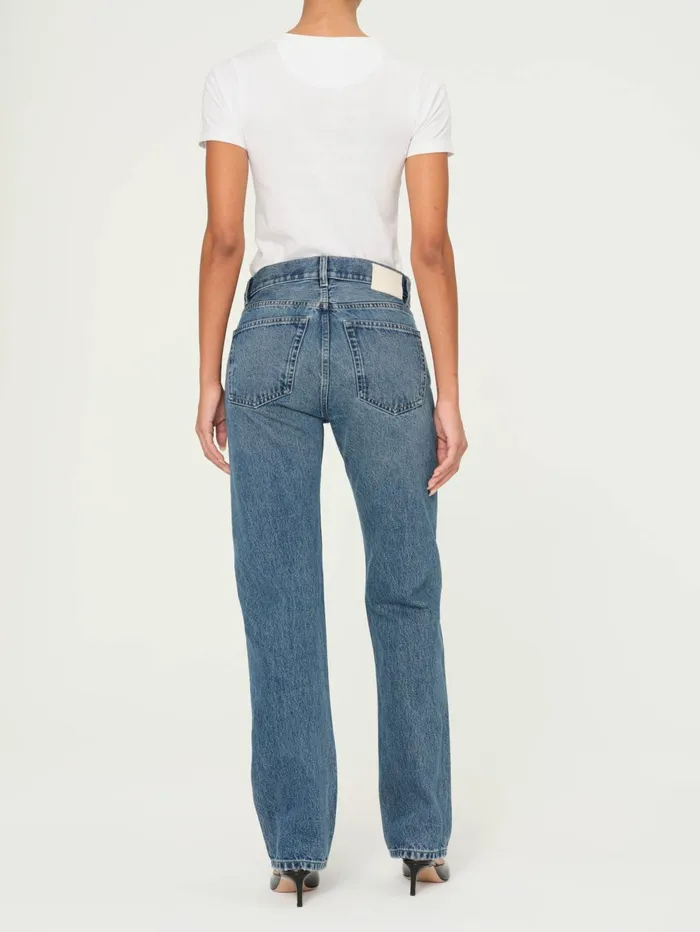 Women Romie Straight Mid Rise Jeans DL1961 Tall