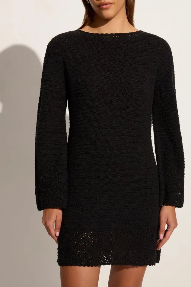 Women Ruia Handmade Crochet Dress Black 8211 Final Sale Faithfull The Brand Dresses Women Ruia Handmade Crochet Dress Black 8211 Final Sale Faithfull The Brand Dresses