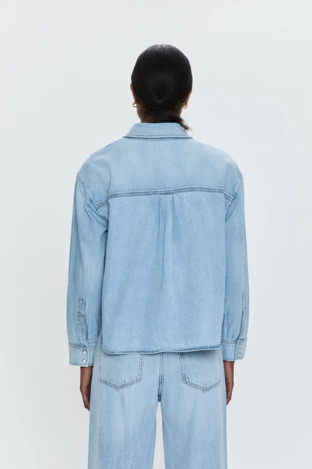 Women Sadie Classic Workwear Shirt 8211 Repeat Pistola Denim Tops