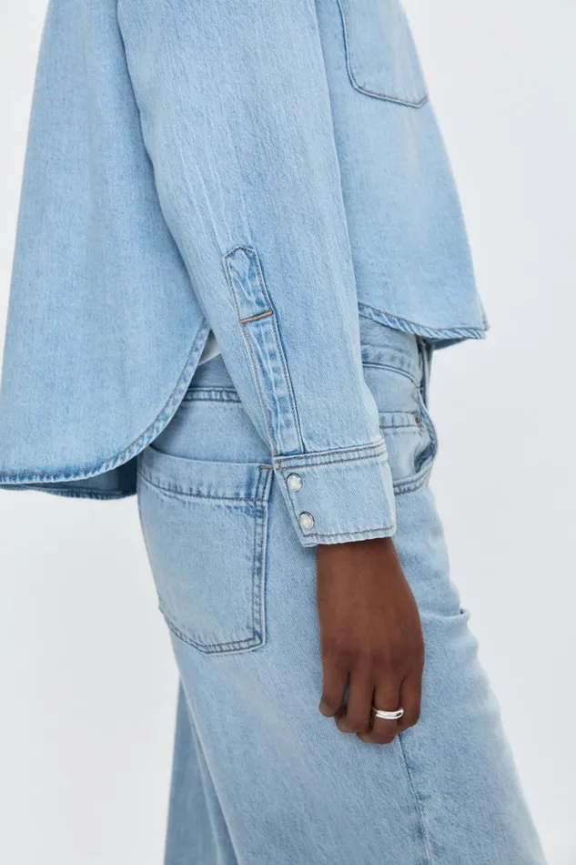Women Sadie Classic Workwear Shirt 8211 Repeat Pistola Denim Tops