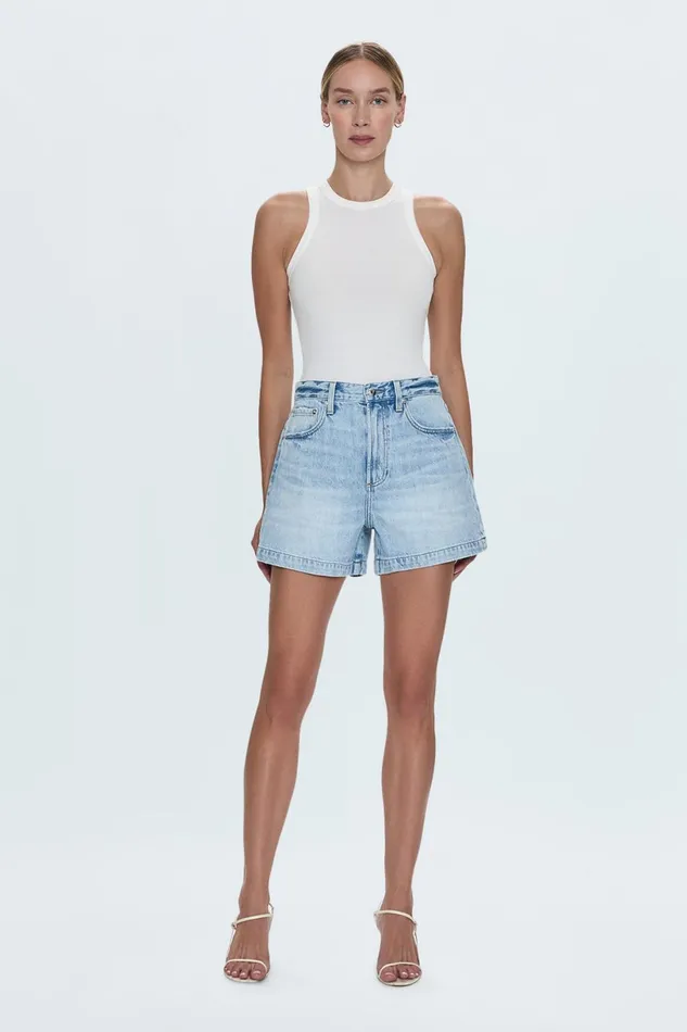 Women Saige High Rise Short 8211 Berkeley Pistola Denim Shorts