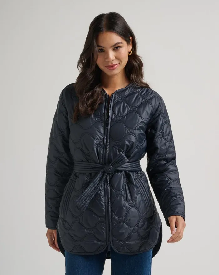 Women SALTWATER SPRAY QUILTED JACKET Black TravisMathew Jackets