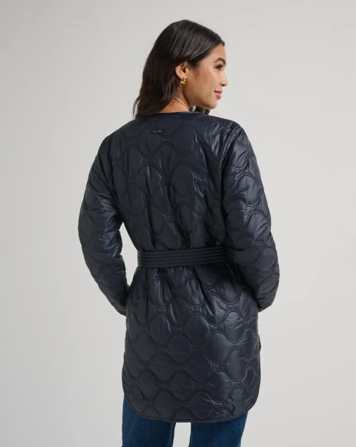Women SALTWATER SPRAY QUILTED JACKET Black TravisMathew Jackets