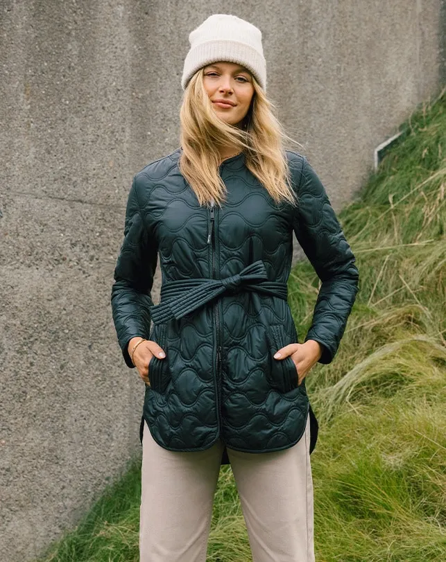 Women SALTWATER SPRAY QUILTED JACKET Black TravisMathew Jackets