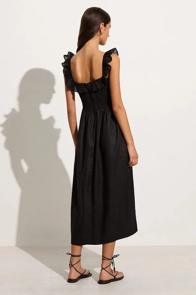 Women Sameera Midi Dress Black 8211 Final Sale Faithfull The Brand Dresses Women Sameera Midi Dress Black 8211 Final Sale Faithfull The Brand Dresses