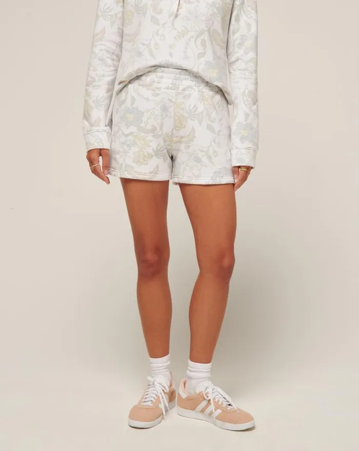 Women SAN LORENZO CLOUD FLEECE SHORT Heather Pumice Multi TravisMathew Shorts