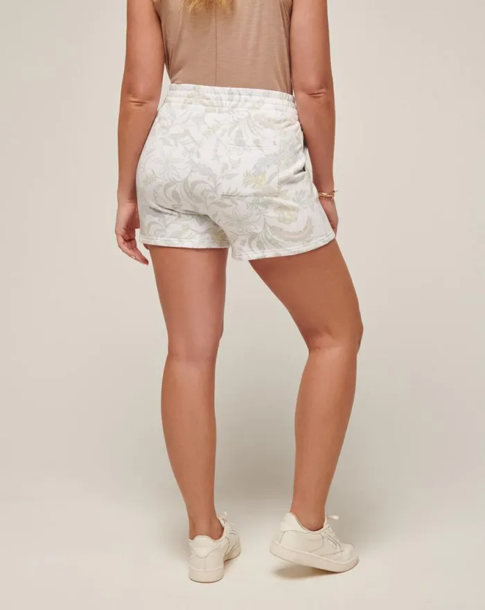 Women SAN LORENZO CLOUD FLEECE SHORT Heather Pumice Multi TravisMathew Shorts