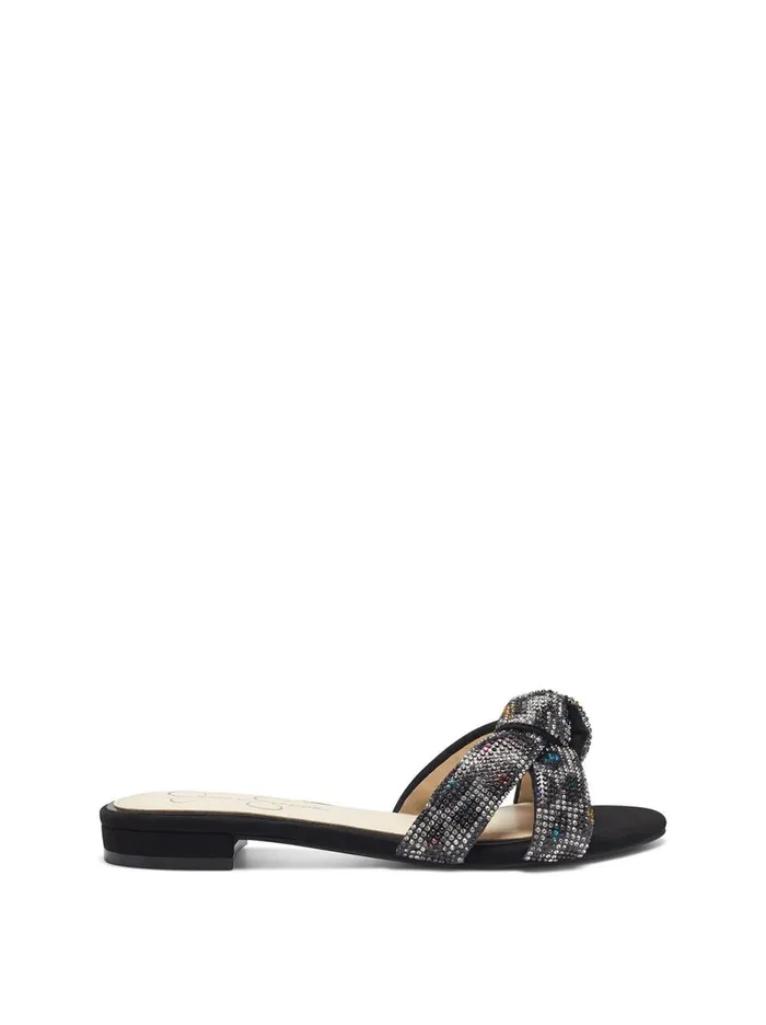 Women Sandals Jessica Simpson Alisen Sandal In Black and Rainbow Black And Rainbow Women Sandals Jessica Simpson Alisen Sandal In Black and Rainbow Black And Rainbow