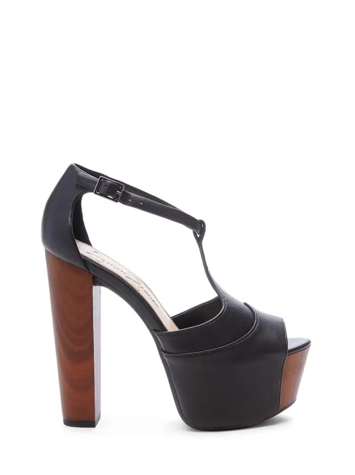 Women Sandals Jessica Simpson Dany TStrap Platform Sandal In Black Black