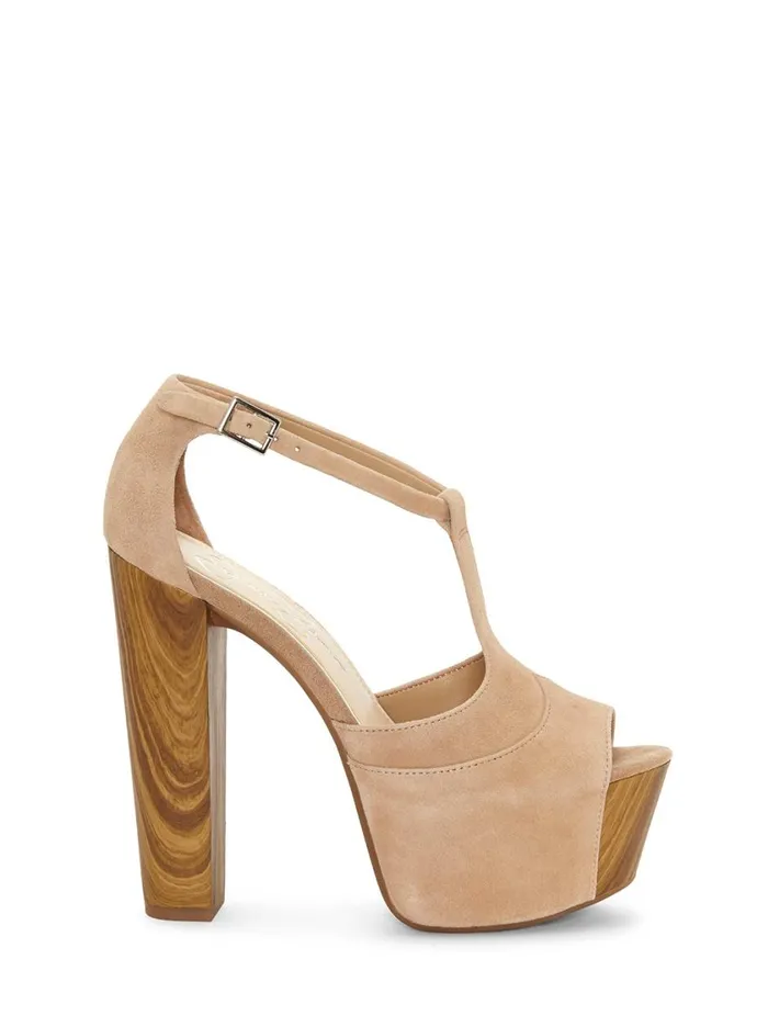 Women Sandals Jessica Simpson Dany TStrap Platform Sandal In Sand Sand