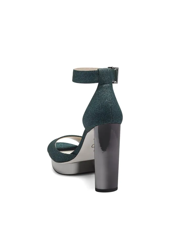 Women Sandals Jessica Simpson Everyn Platform Sandal In Rainforest Green Rainforest Green Sparkle