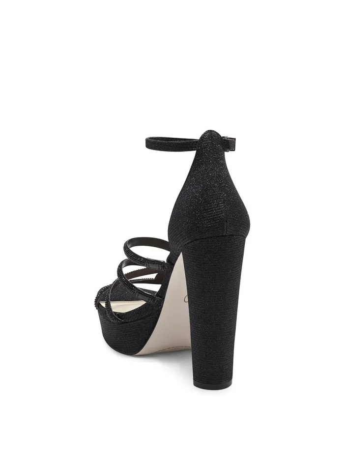 Women Sandals Jessica Simpson Ivee High Heel In Black Black Sparkle