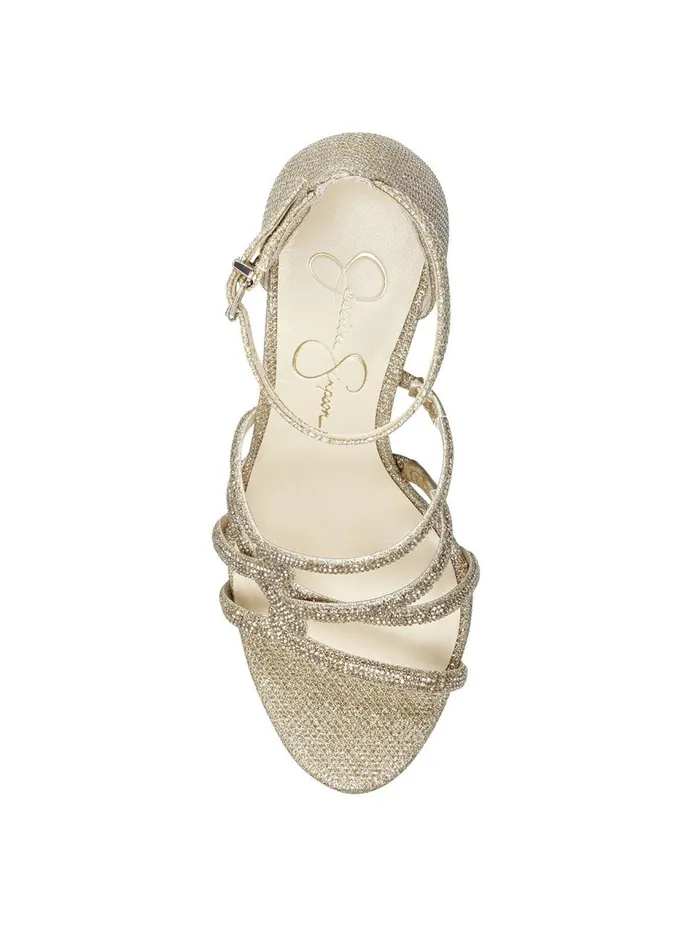 Women Sandals Jessica Simpson Ivee High Heel In Cosmo Gold Cosmo Gold