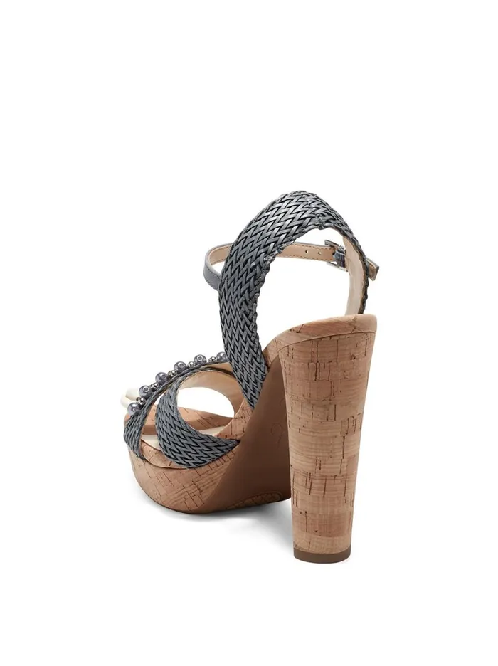 Women Sandals Jessica Simpson Ivriele Platform Sandal In Ash Blue Ash Blue Rattan